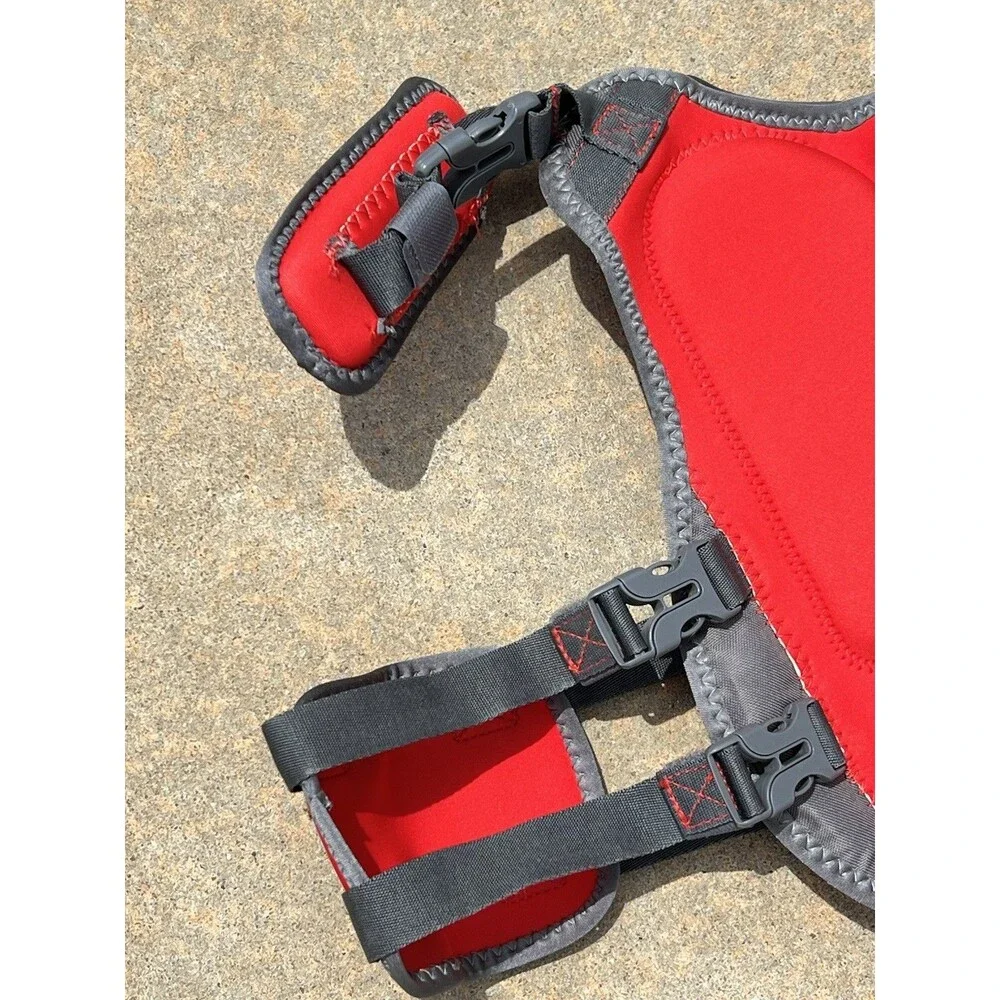 Outward Hound Dawson Swimmer Life Jacket for Dogs - Large, Red 28-32
